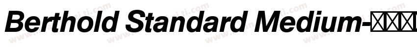 Berthold Standard Medium字体转换
